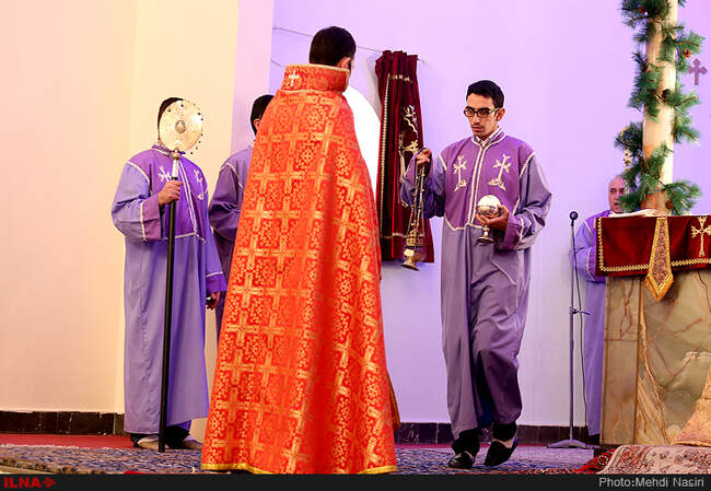 سال نو میلادی در کلیسا سرکیس مقدس 