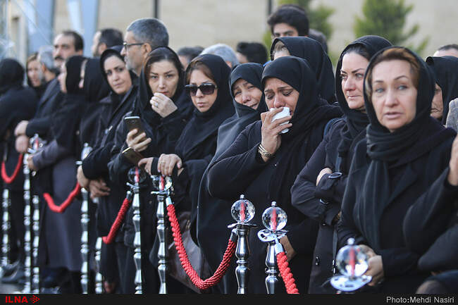 مراسم استقبال از پیکر سه شهید دریانورد نفتکش سانچی