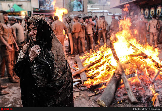 آیین گل مالی عاشورای حسینی در لرستان