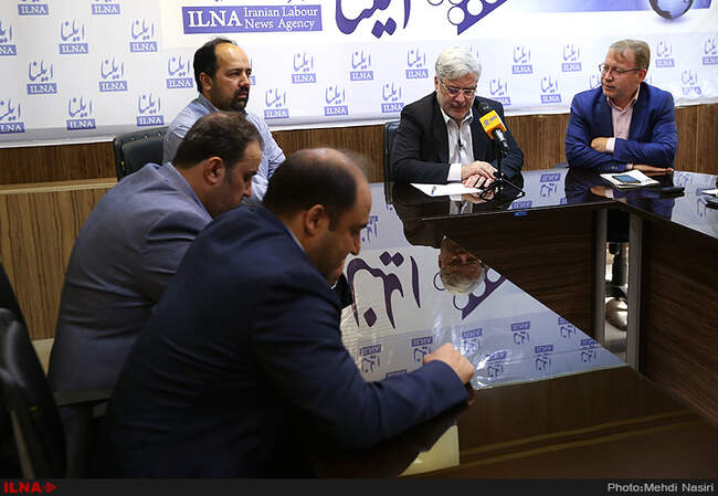 بازدید سید تقی نوربخش مدیر عامل سازمان تامین اجتماعی از خبرگزار کار ایران