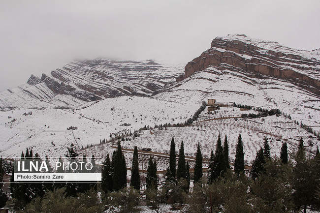 طبیعت برفی روستای قلات