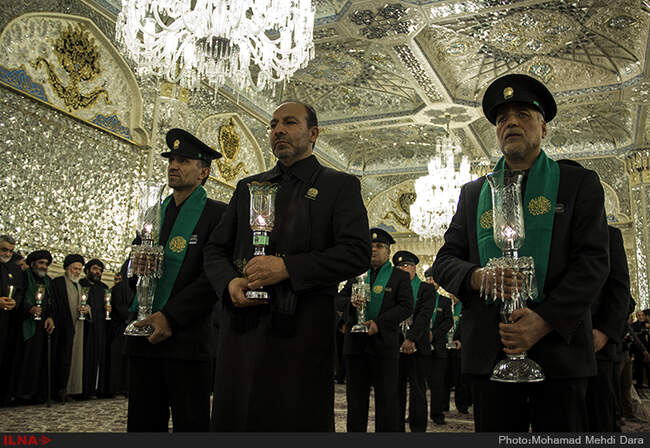 خطبه خوانی شب شهادت امام رضا (ع)در حرم مطهر رضوی با حضور عباس عراقچی