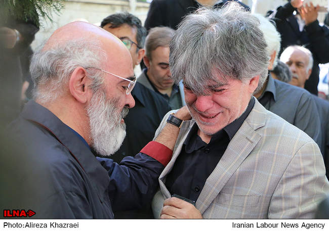 مراسم تشییع پیکر حسین قندی 