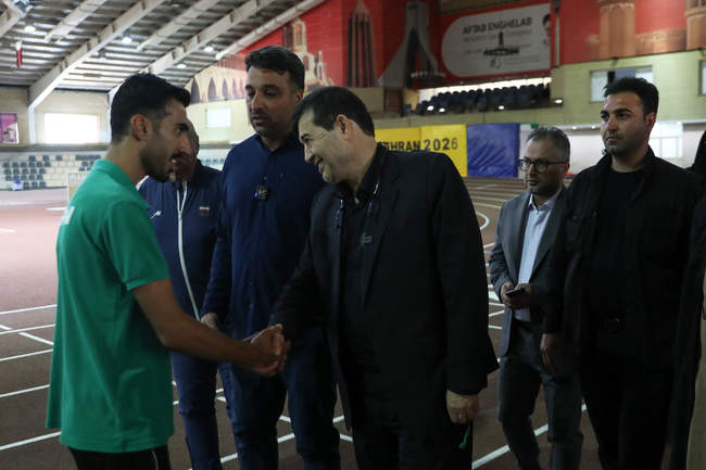 حضور وزیر ورزش و جوانان در اردوی تیم ملی دوومیدانی