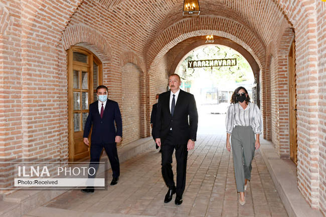 بازدید رئیس جمهور آذربایجان و همسرش از کاروانسرای شاه عباس