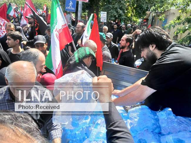 آیین وداع و تشییع پیکر قائد شهید