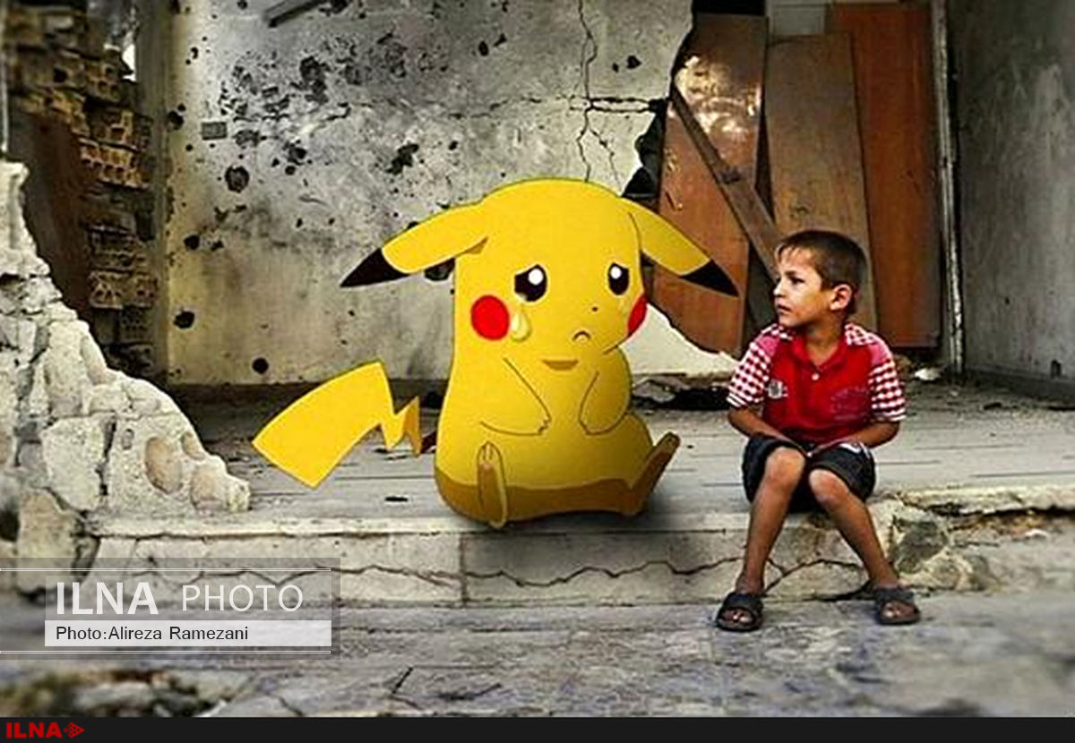 فیلم / کودکان سوری در جستجوی پوکیمون ها در آوار های جنگ !!!