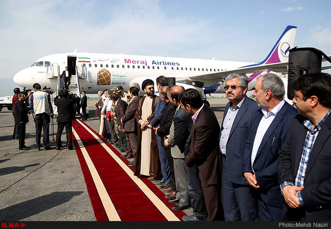 ورود حسن روحانی به گرگان