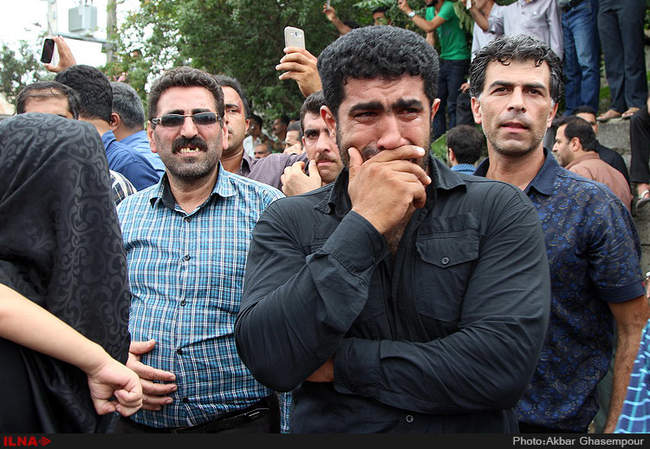 مراسم تشییع و خاکسپاری پیکر هادی نوروزی-بابل