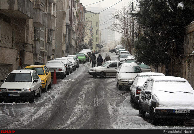 بارش برف پاییزی در تهران