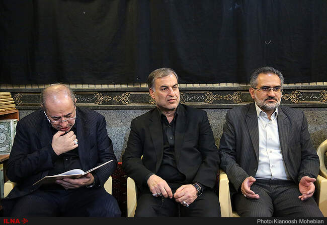 مراسم ترحیم برادر محمود احمدی نژاد