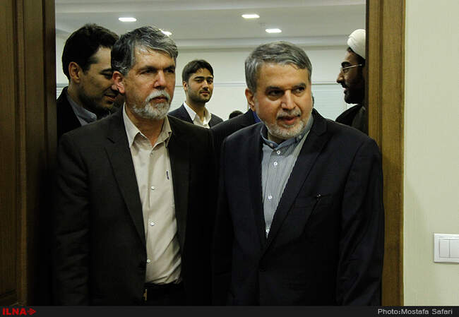 نخستین حضور رضاصالحی امیری در ساختمان وزارت ارشاد به عنوان وزیر 