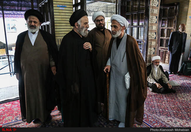 مراسم تشییع پیکر آیت الله سید محمدرضا غروی