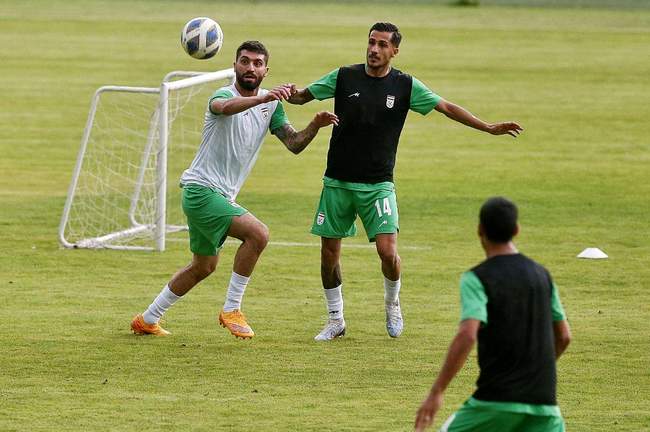 گزارش تصویری تمرین عصر امروز تیم ملی فوتبال