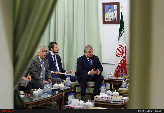 دیدار الکساندر لاورنتیف نماینده ویژه رییس‌جمهور روسیه با جابری انصاری