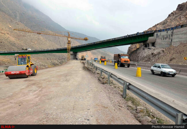  مراحل تکمیل آزادراه قزوین رشت محدوده منجیل رودبار