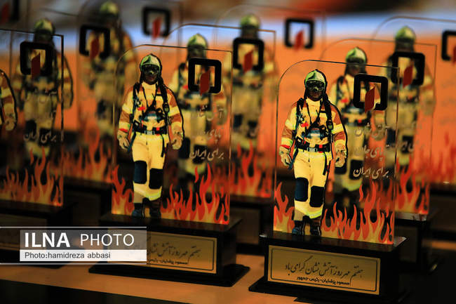 مراسم گرامیداشت روز آتش‌نشان با حضور رئیس‌جمهور