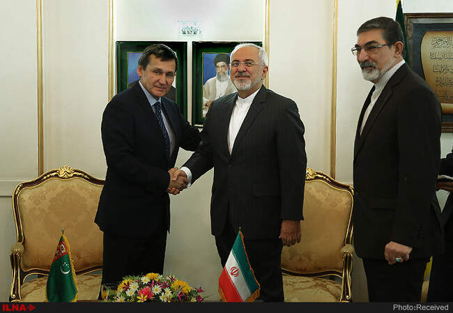 دیدار ظریف با وزیر خارجه ترکمنستان 