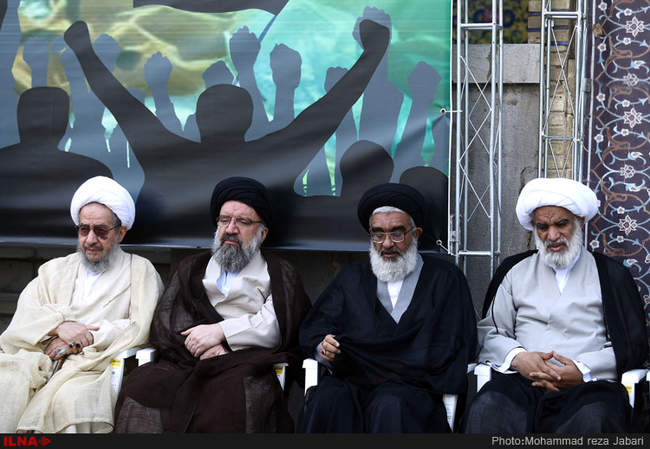  تجمع روحانیون و طلاب حوزه علمیه قم در اعتراض به حادثه منا