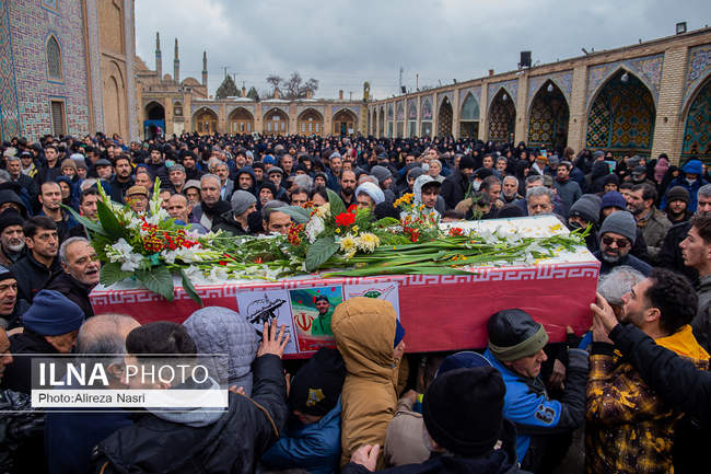 تشییع پیکر شهید مقاومت ملی در قزوین به روایت تصویر