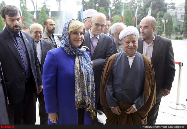  دیدار رئیس جمهور کرواسی با آیت‌الله هاشمی رفسنجانی