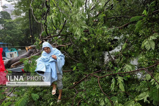 تصاویری از خسارات طوفان راگاسا در جنوب چین 