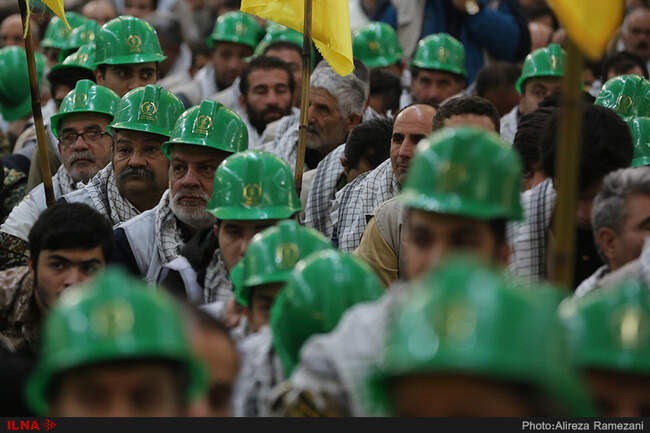 اجتماع بزرگ بسیجیان تهران در حرم امام خمینی (ره)