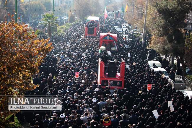تشییع شهدای گمنام در اصفهان