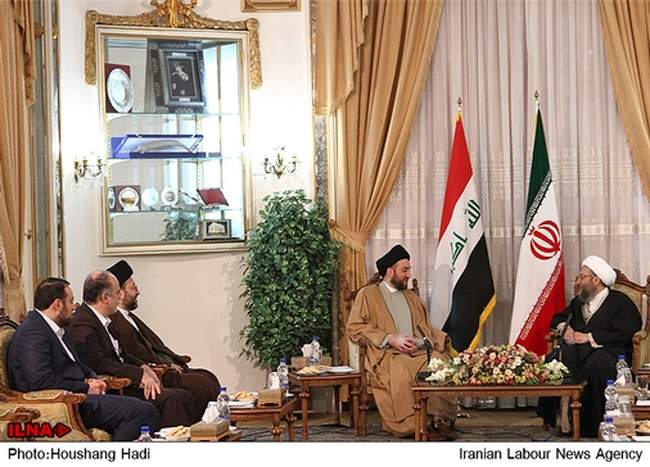 دیدار رئیس مجلس اعلای عراق با رئیس قوه قضاییه