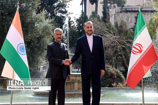دیدار وزیر امور خارجه هند با وزیر امور خارجه ایران