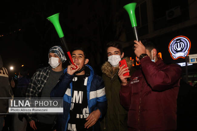 شادی مردم پس از صعود ایران به جام جهانی قطر