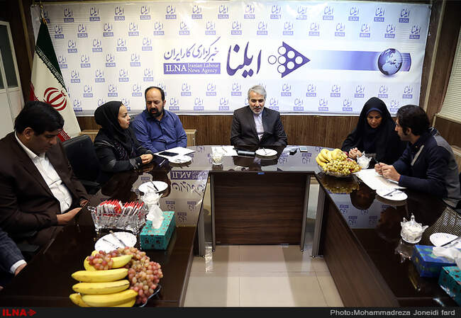 حضور محمدباقر نوبخت سخنگوی دولت در خبرگزاری کارایران( ایلنا) 