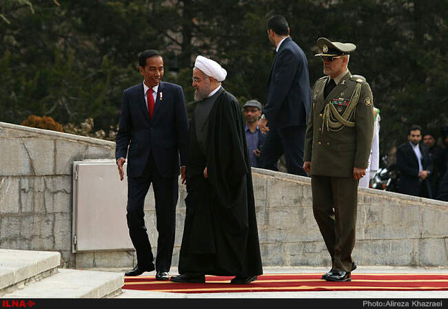 مراسم استقبال از رییس جمهوری اندونزی