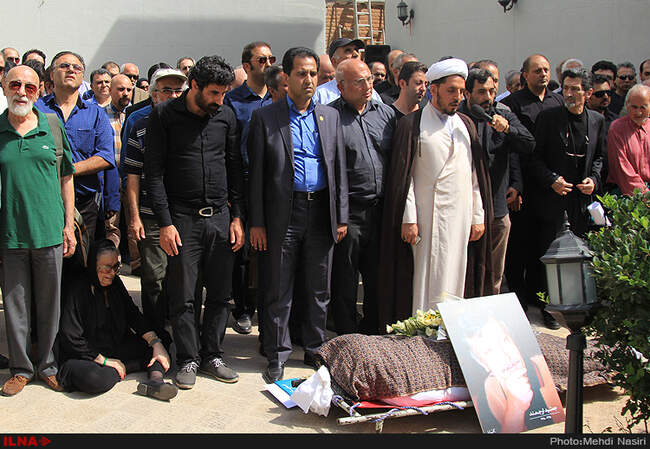 مراسم تشییع پیکر جمشید ارجمند