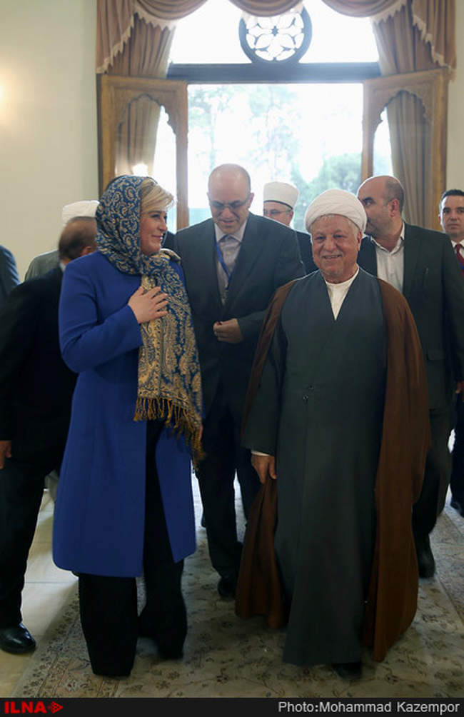  دیدار رئیس جمهور کرواسی با آیت‌الله هاشمی رفسنجانی