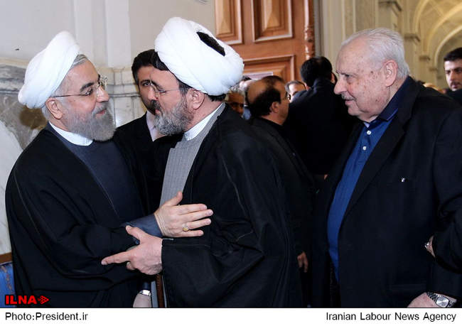 مراسم ترحیم والده رئیس جمهور در تهران