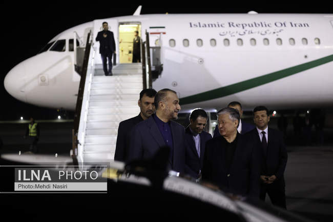 ورود امیرعبداللهیان به سمرقند برای شرکت در چهارمین نشست همسایگان اف