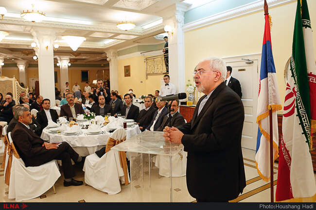 گزارش تصویری دیدار وزیر امور خارجه کشورمان با ایرانیان مقیم بلگراد 