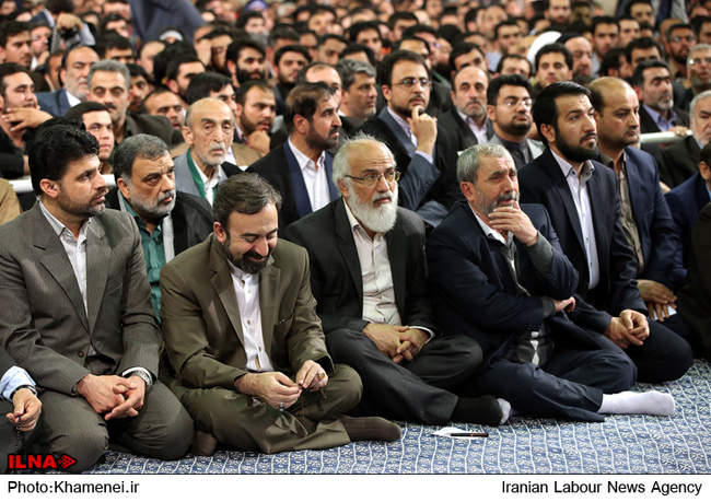 دیدار مداحان اهل بیت  با رهبر معظم انقلاب 