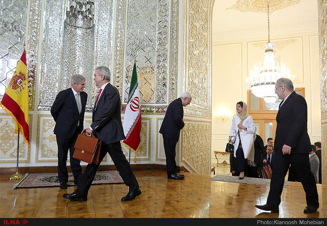 Meeting of Foreign Ministers of Iran and Spain