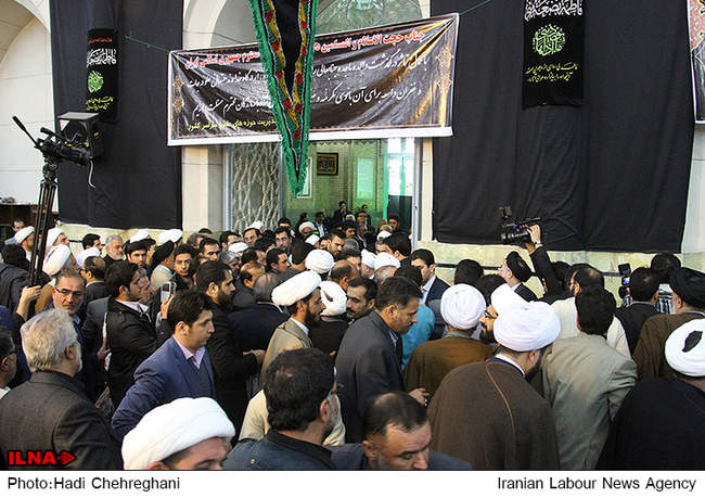 مراسم ترحیم والده رئیس جمهور در قم