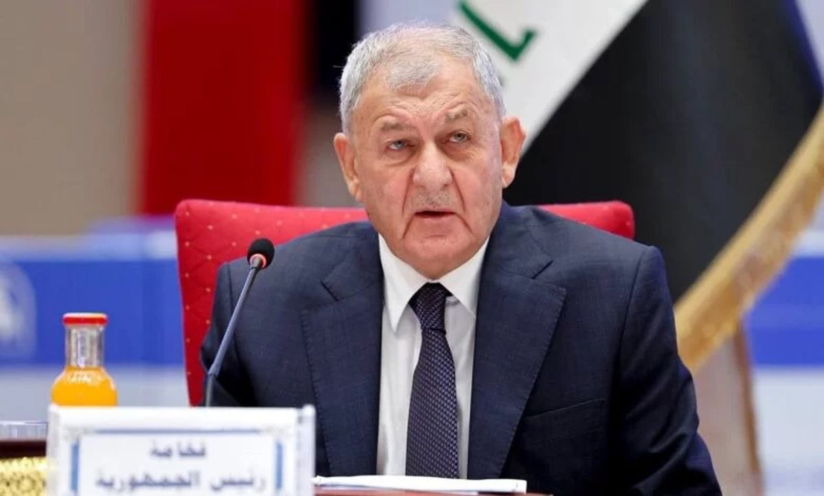 تأکید رئیس‌جمهور عراق بر هم‌بستگی کامل با ملت فلسطین
