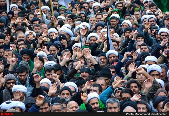 اجتماع عظیم عزاداران فاطمی و تشییع شهدای گمنام و مدافع حرم - مشهد