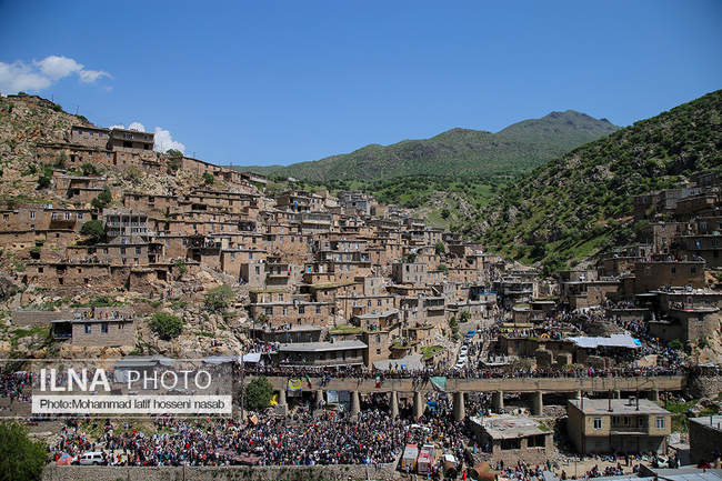 مراسم هزار دف در روستای پالنگان