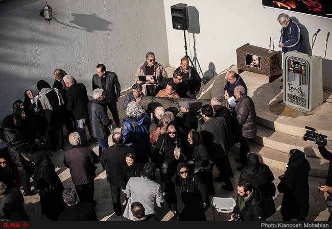 مراسم تشییع پیکر جمشید الوندی فیلم بردار پیشکسوت سینمای ایران
