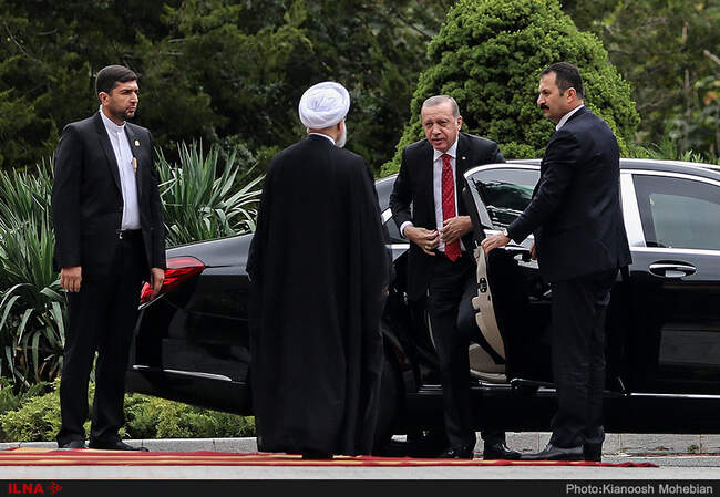 مراسم استقبال رسمی از رجب طیب اردوغان، رییس جمهور ترکیه