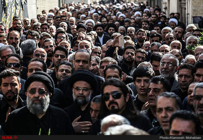 مراسم تشییع پیکر آیت الله سید محمدرضا غروی