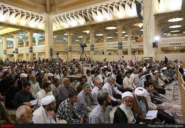 مجلس یادبود جانباختگان حادثه منا درحرم حضرت معصومه(س)