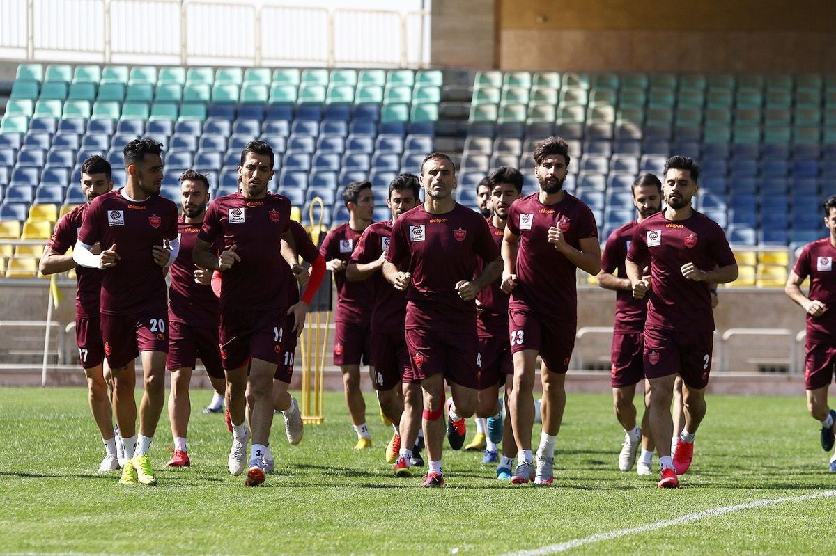 ویدئو: گرم کردن پرسپولیسی‌ها پیش از دیدار با سایپا
