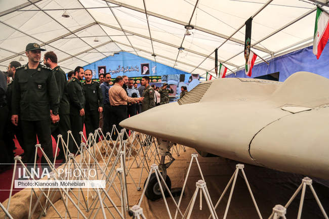 افتتاح نمایشگاه پهپاد‌های غنیمتی متجاوز